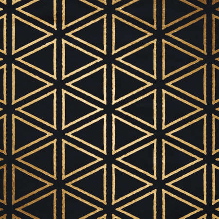 old retro pattern, golden backgroundの写真素材