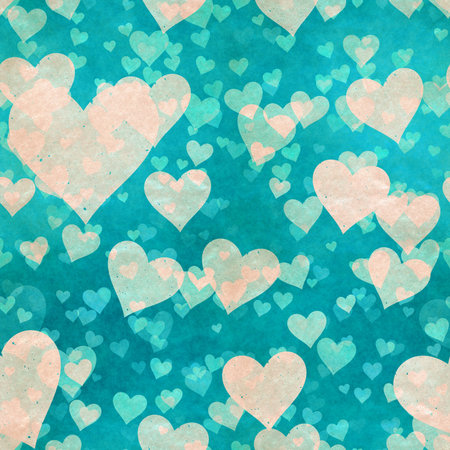 abstract seamless hearts background pattern