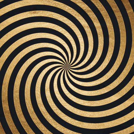 old retro sun rays pattern, golden backgroundの写真素材