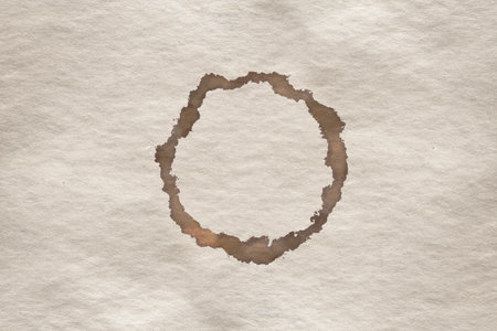 coffee stain on old paperの写真素材