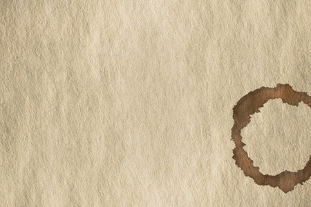 coffee stain on old paperの写真素材