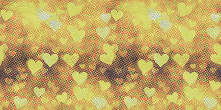 abstract seamless hearts raster background patternの写真素材