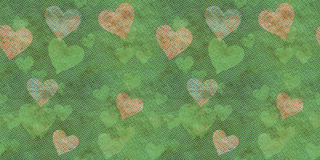 abstract seamless hearts raster background pattern