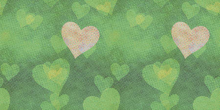 abstract seamless hearts raster background patternの写真素材