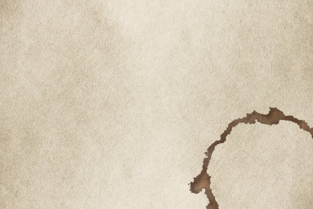 coffee stain on old paperの写真素材