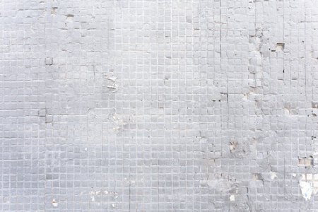 old white tile wall background
