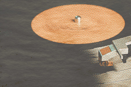 retro music vinyl background, old paperの写真素材