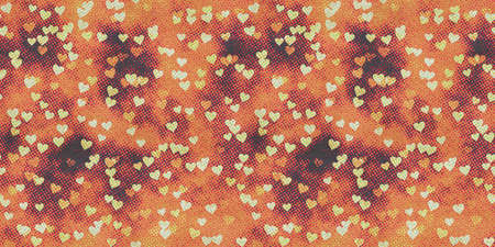 abstract seamless hearts raster background patternの写真素材