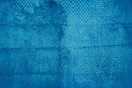 blue concrete background, old grunge plaster wall