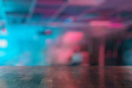 bar in the night club, neon lightの写真素材