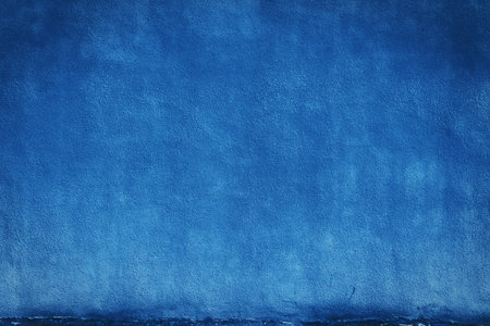 blue concrete background, old grunge plaster wall