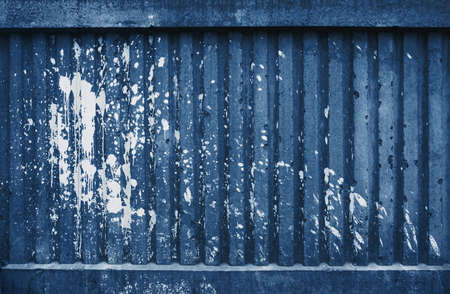 blue concrete background, old grunge plaster wallの写真素材