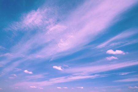 pink clouds, neon sky background