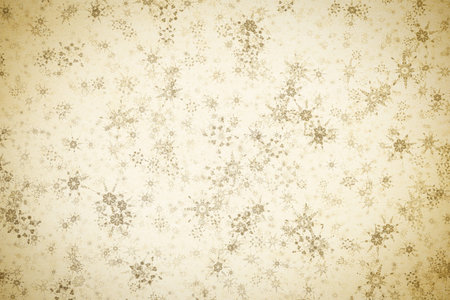 christmas vintage background with snowflakes on old paper texture