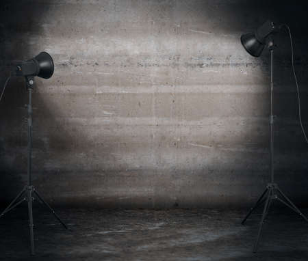 photo studio in old roomの写真素材