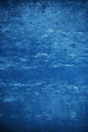 blue concrete background, old grunge plaster wallの写真素材
