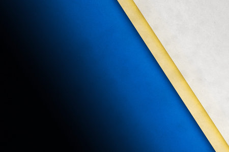 abstract blue and yellow vintage background on old retro paper texture