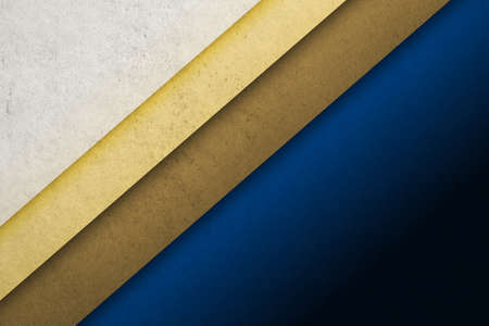 abstract blue and yellow vintage background on old retro paper textureの写真素材