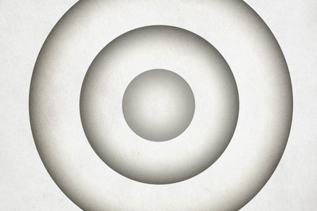 abstract vintage background with circles on old retro paper textureの写真素材