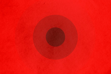 abstract vintage background with circles on old retro paper textureの写真素材