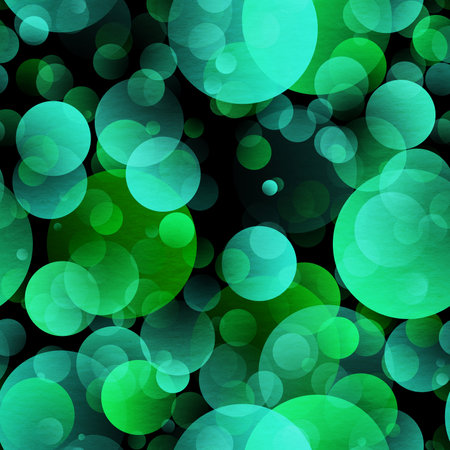 gradient circle background, seamless green patternの写真素材