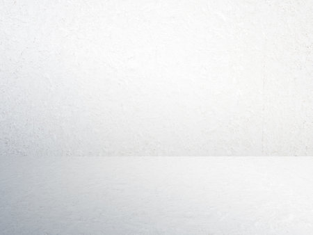 concrete white room, plaster wall, interior backgroundの写真素材