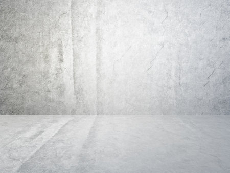 concrete white room, plaster wall, interior backgroundの写真素材