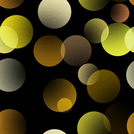 gradient circles background, seamless yellow patternの写真素材