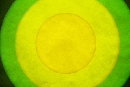 abstract vintage background with circles on old retro paper textureの写真素材