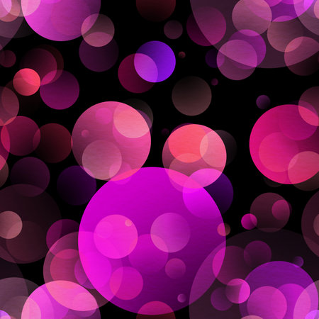 gradient circles background, seamless purple patternの写真素材