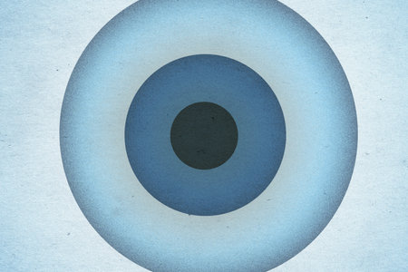 abstract vintage background with circles on old retro paper textureの写真素材