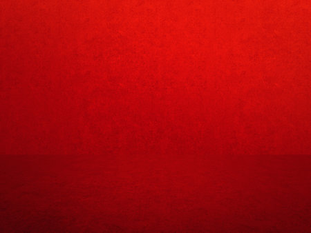 red plaster wall, old grunge room, interior backgroundの写真素材
