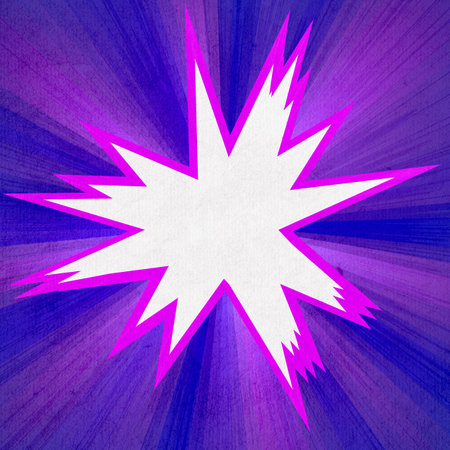 violet retro comics background on old paper textureの写真素材