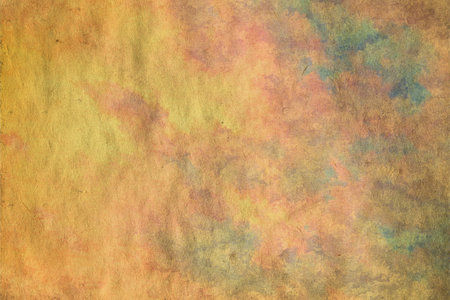 retro sky painting pattern on old paper texture. vintage watercolor clouds.の写真素材