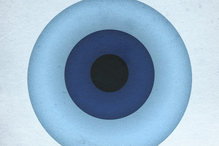 abstract vintage background with circles on old retro paper textureの写真素材