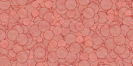 red vintage circle texture pattern. geometric seamless retro background.の写真素材