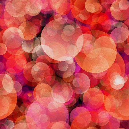 gradient circles background, seamless red patternの写真素材