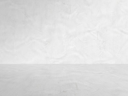 empty room with concrete wall, white backgroundの写真素材