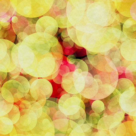 gradient circles background, seamless yellow patternの写真素材