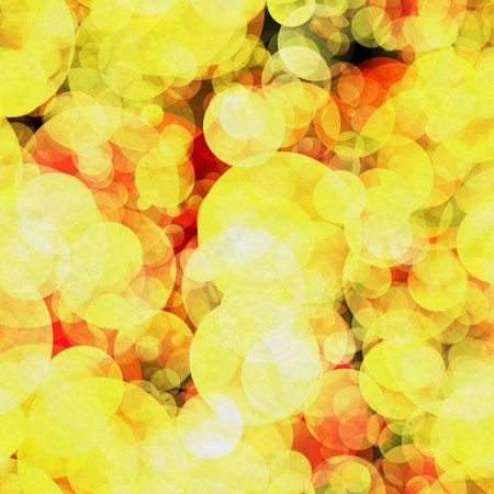 gradient circles background, seamless yellow patternの写真素材