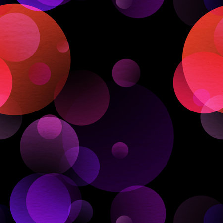 gradient circles background, seamless red patternの写真素材
