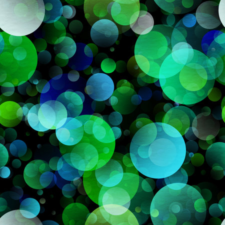 gradient circle background, seamless green patternの写真素材
