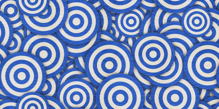 blue vintage circle texture pattern. geometric seamless retro background.の写真素材