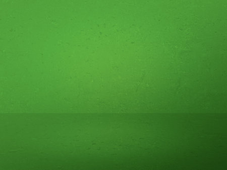 green plaster wall, old grunge room, interior backgroundの写真素材