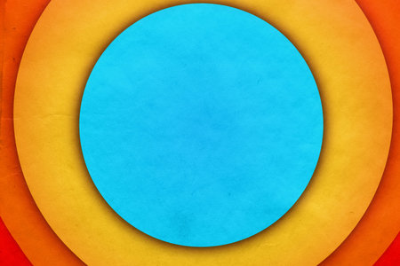 abstract vintage background with circles on old retro paper texture