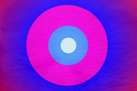 abstract vintage background with circles on old retro paper textureの写真素材