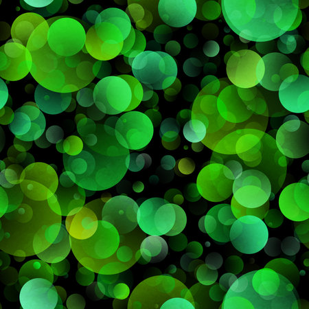 gradient circle background, seamless green patternの写真素材