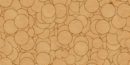 orange vintage circle texture pattern. geometric seamless retro background.の写真素材