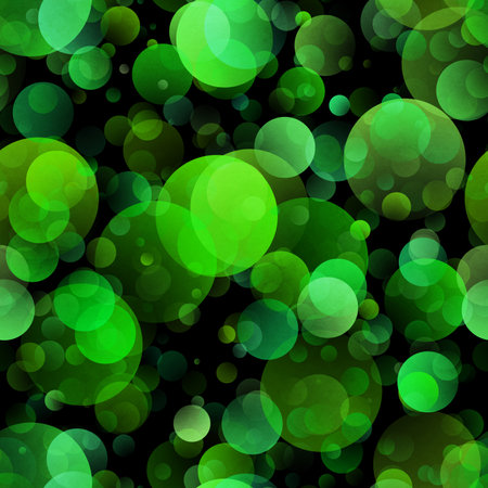 gradient circle background, seamless green patternの写真素材
