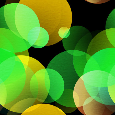 gradient circle background, seamless green patternの写真素材